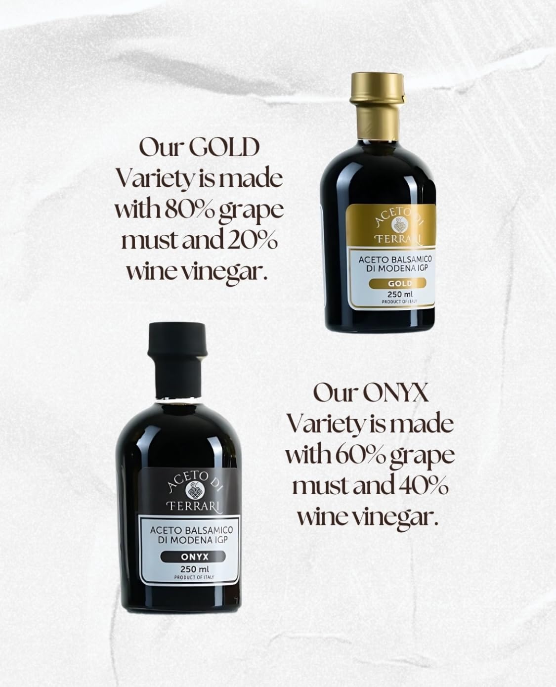 Aceto DI Ferrari Gold Label Italian Balsamic Vinegar of Modena, Italy, IGP certified, 250ml