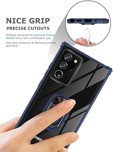 Miniatura 6 de Funda con función atril para Samsung Galaxy Note 20 Ultra, funda transparente de protección contra caídas para Galaxy Note 20 Ultra, carcasa delgada