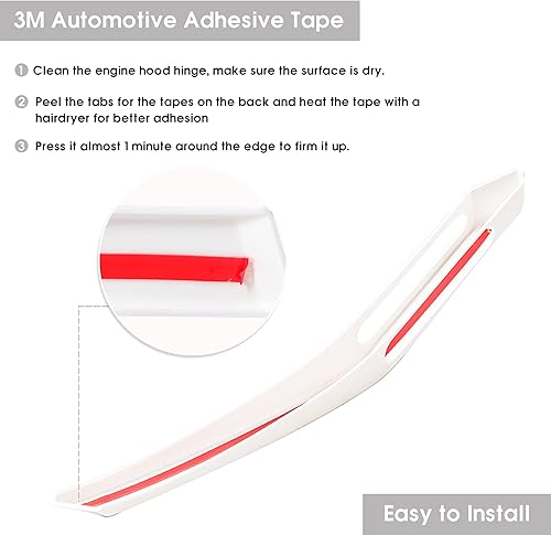 Miniatura 38 de Cubierta de visión de sendero para capó del motor, cubierta de bisagra, manijas de liberación lateral, accesorios exteriores para Ford Bronco, Negro