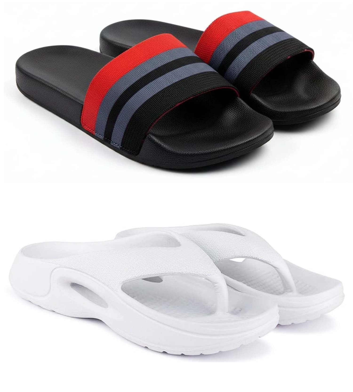 pampy angel Slipper/Flip Flops/Slides/Clogs/Sandals for Men, Comfortable & Light Weight| Stylish & Anti-Skid | Casual Waterproof & Everyday Flip Flops for Men & Boys Combo Pack of 2-picture-35