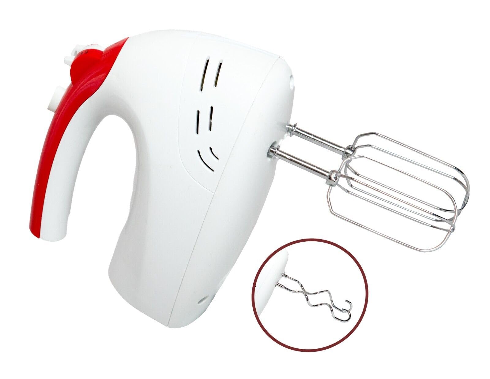 BATIDORA DE VARILLAS AMASADORA DE MANO 5 VELOCIDADES 250W ACCESORIOS INCLUIDOS MP-BV250