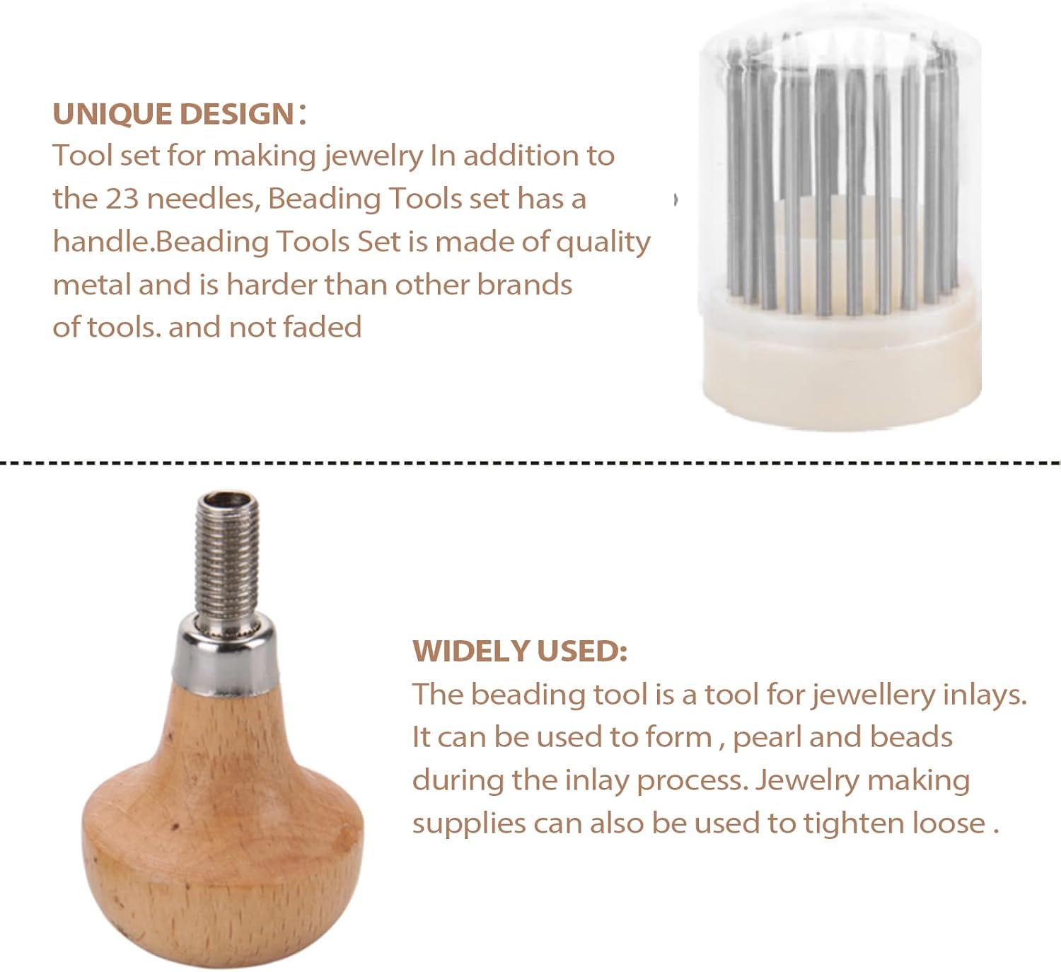 Beading Tools, Jewelry Making Tools, Setting Tools For Jewelry, 23 Pcs Beading Tools Set Setting Beading Tools Graver Beader for Jewelry Making Crafting