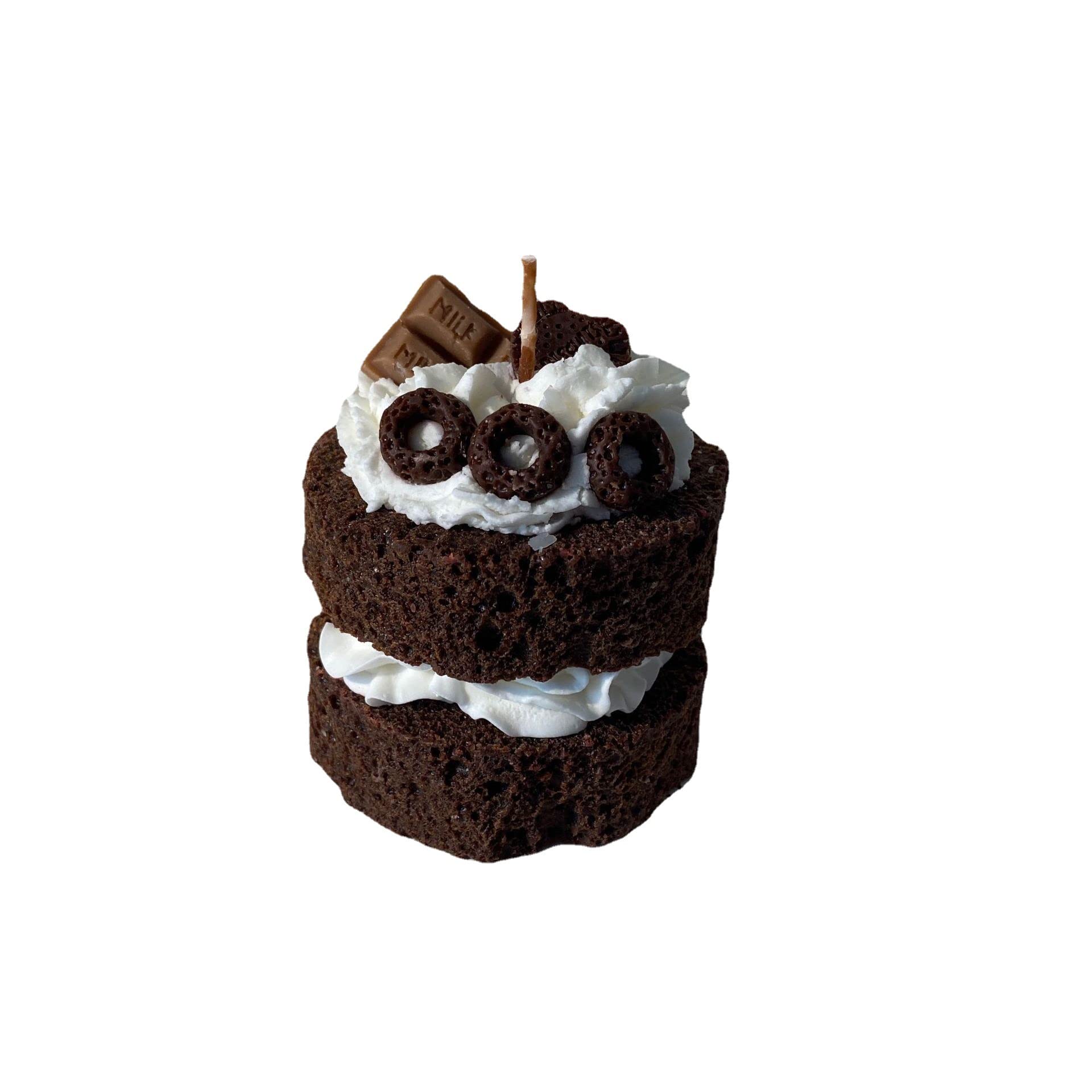Bougies d'aromatherapie gateau nordique pour eliminer les odeurs et assainir la chambre