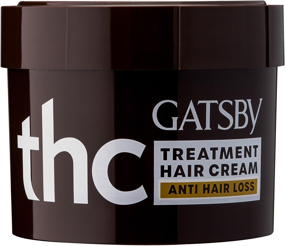 Gatsby Japan Treatment Hair Cream - Anti Hair Loss 250gm | Contains Conditioning Agents & Pro Vitamin B5 | Nourishes Scalp & Strengthen Hair Roots | With Goodness of Natural Ingredients | Made in Indonesia
