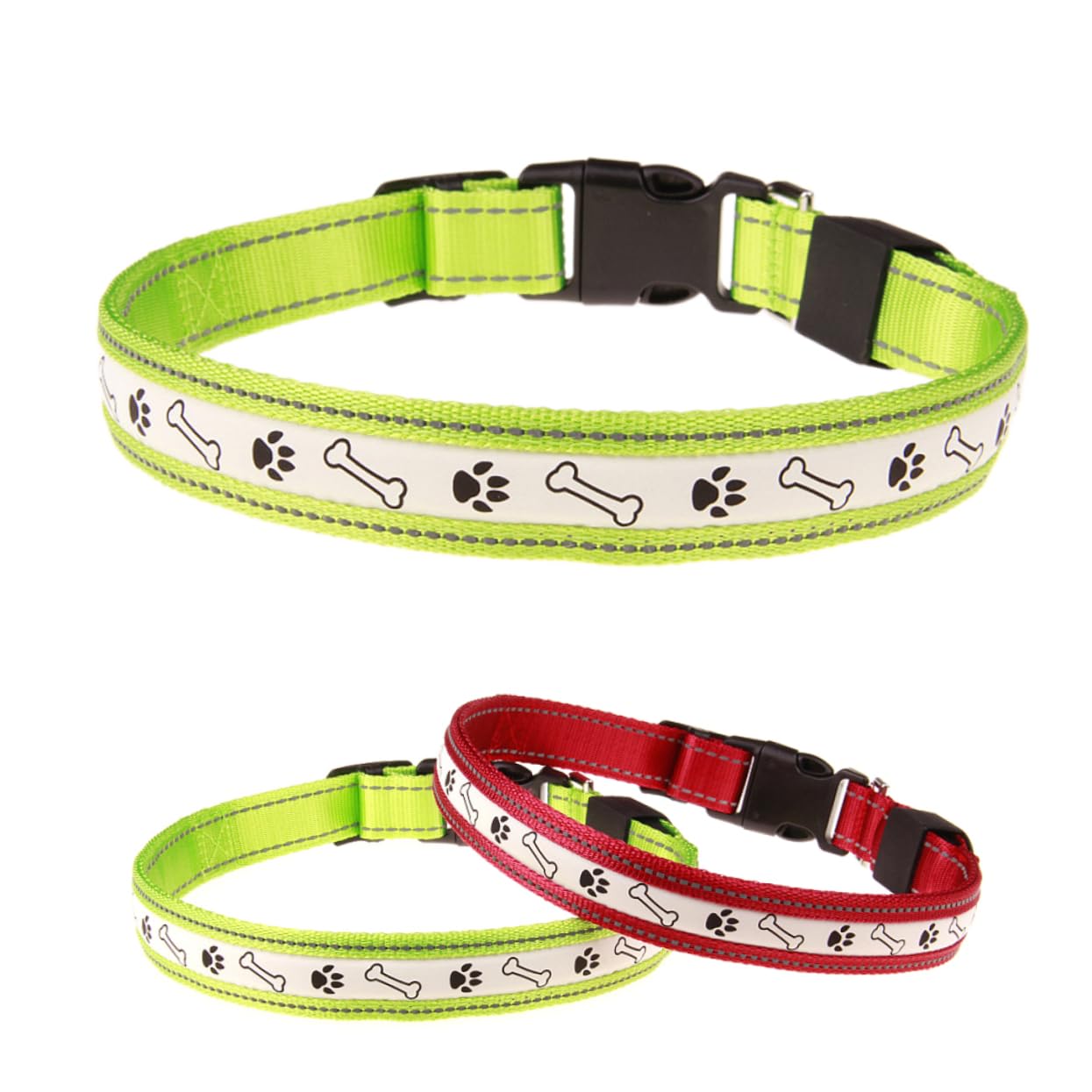 Didiseaon 2pezzi Collare Led Per Cani e Ricaricabile Collare Luminoso Verde Per Sicurezza Notturna Per Passeggiate e Campeggio Con Alta Visibilità