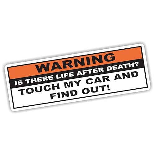 Don't Touch My Car Sticker Funny Bumper Sticker Vinyl Decal for Sport Car Sedan JDM Hatchback