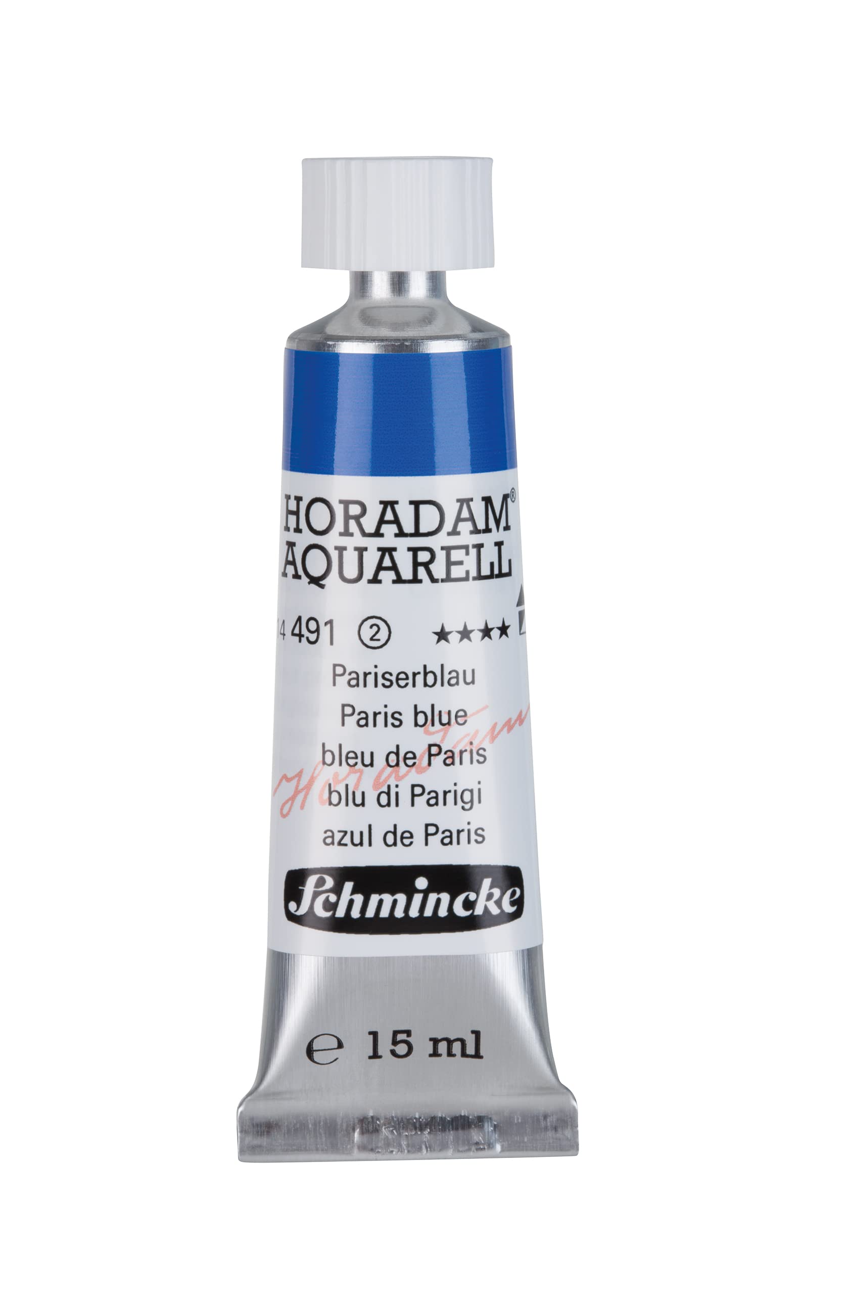 Schmincke - HORADAM® AQUARELL - finest artists' watercolours, 487 Cobalt blue light, 14 487 044, 1/2 pan — view 54