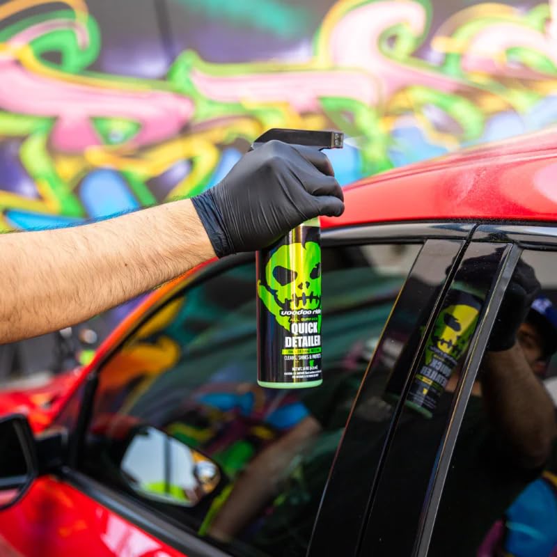 Voodoo Ride® All-Surface Quick Detailer - Hybrid Ceramic Quick Detailer, Cleans, Shines, and Protects, UVA/UVB Damage Protection, pH Neutral, Safe on All Finishes, Melon Scent