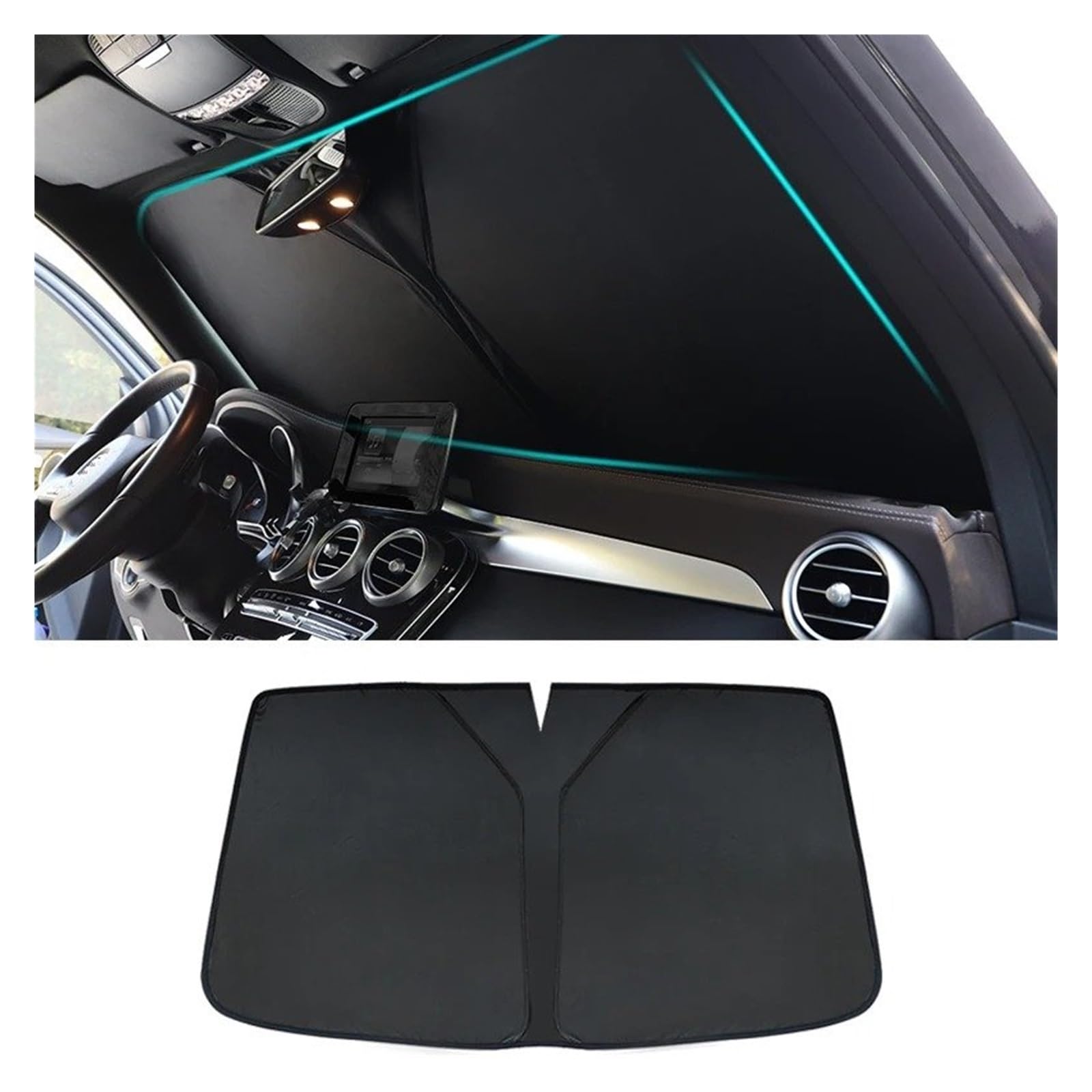 Parasol Ventanilla Coche Parasol Magnético para Peugeot 2008 2013-2019 Parasol para Parabrisas Delantero Cortina De Verano Accesorios para Coche Parasoles(Back Windshield)