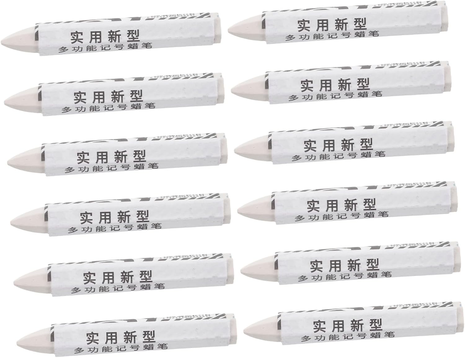 SHOWERORO 12pcs White Wax Tire Marking Crayon for Car Tire Repair | Compact Leak Identification Tool, Waterproof Build, Suitable for Wheel and Tire Marking in Automotive Repair
