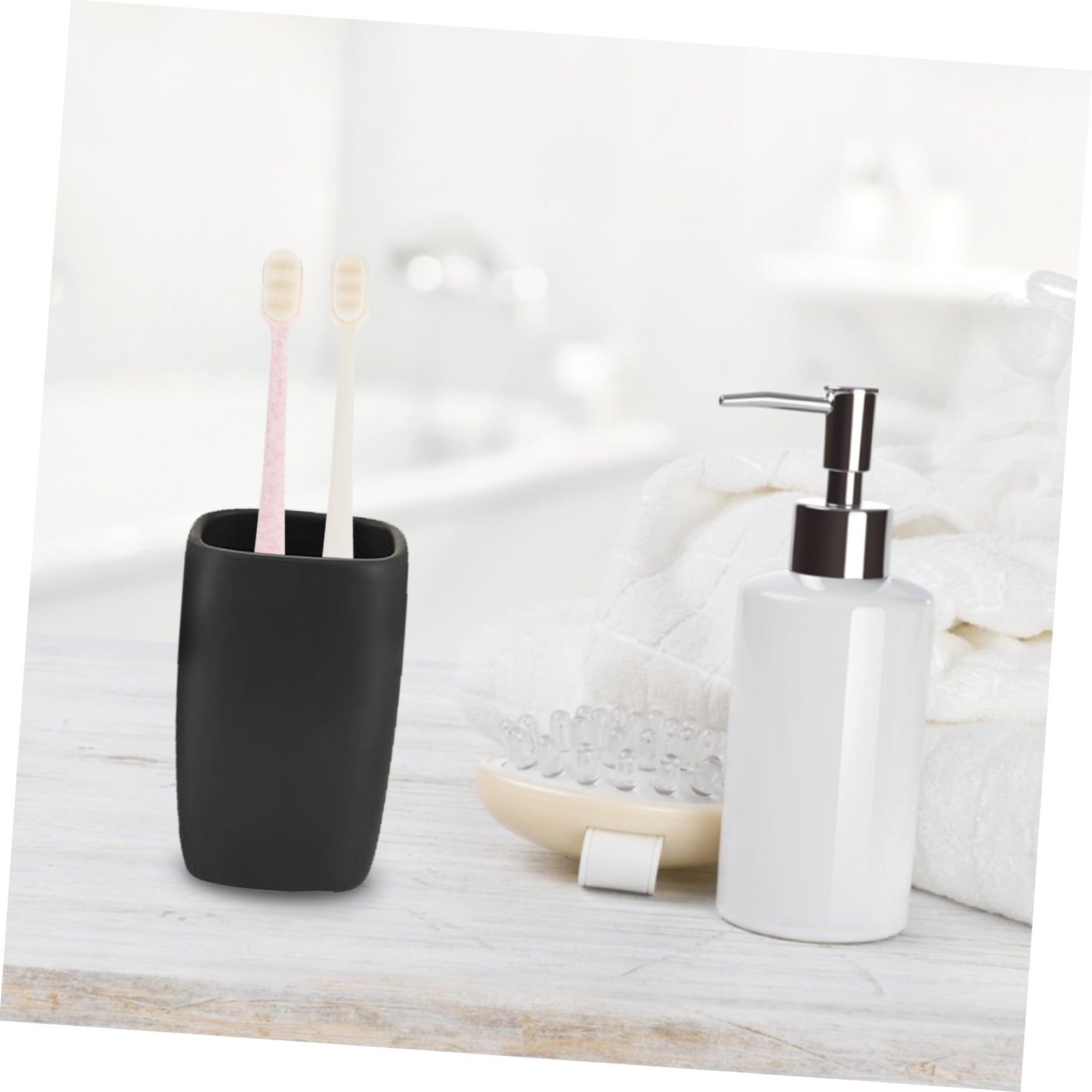 COLLBATH 3 Set Di Spazzolini Da Denti Ergonomici Per Adulti Per La Pulizia Dei Denti Con Setole Flessibili 6 Pezzi * 3