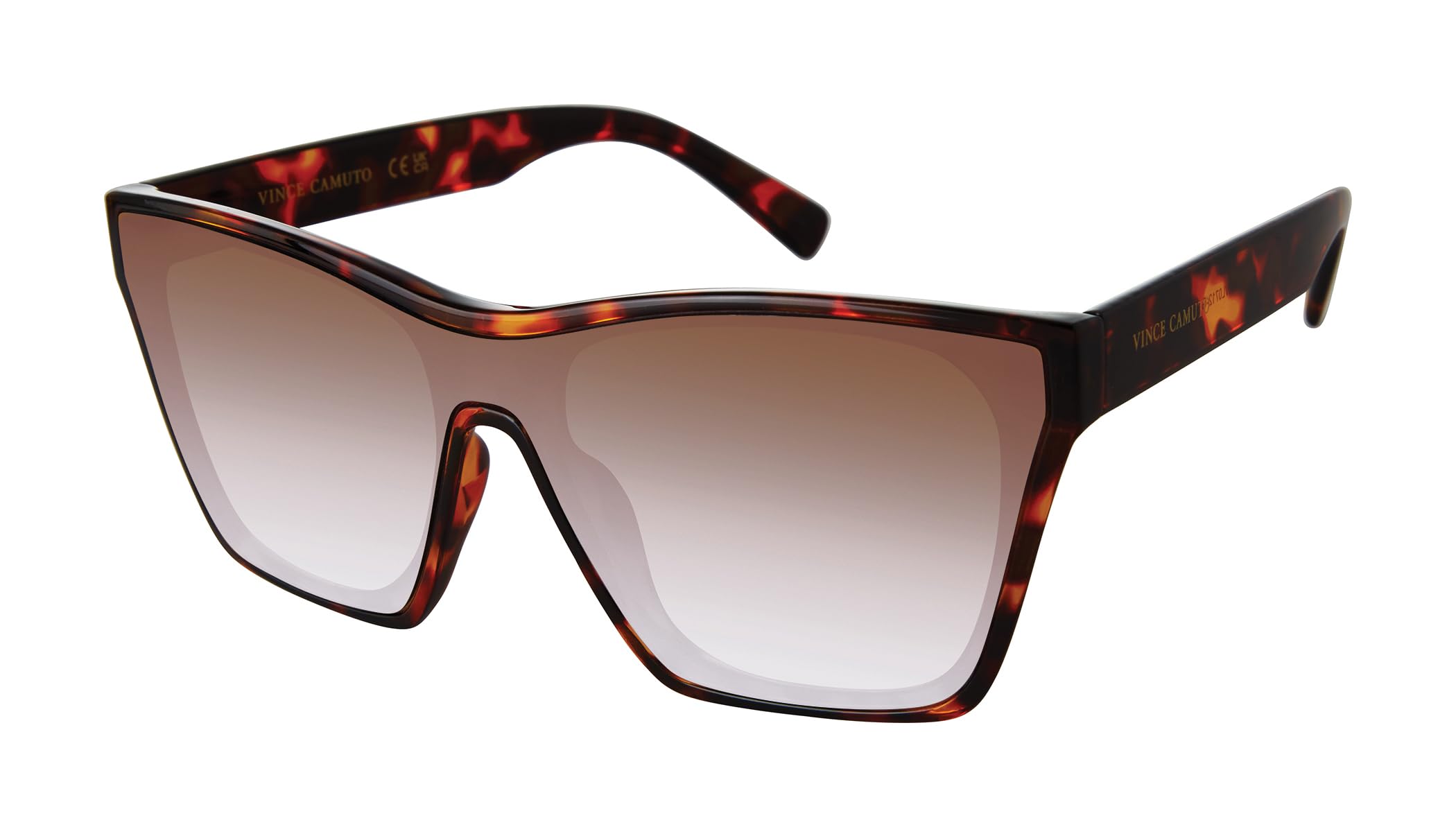 womens Vc1089 Shield 100% Uv Protective Square Sunglasses. Luxe Gifts for Her, 140 Mm Square Sunglasses