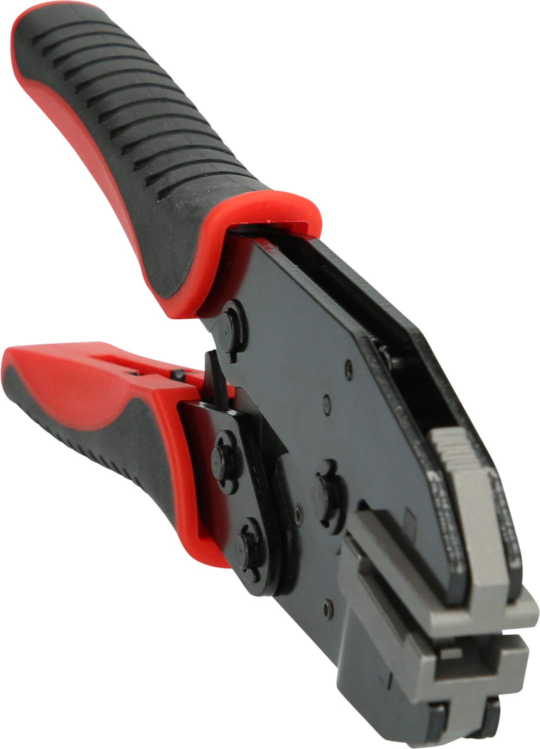 KS Tools 115.1495 Crimpadora para terminales de cuchilla angulares aisladas