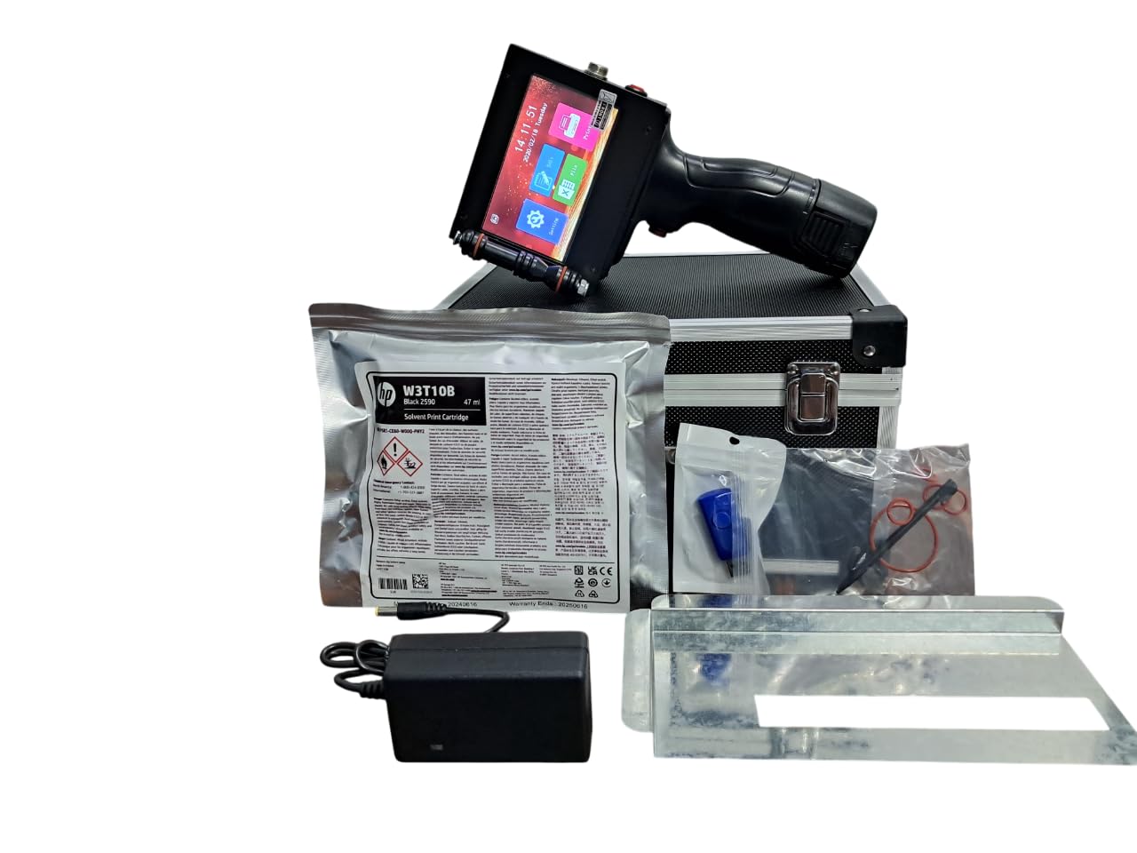 New Upgraded Handheld Inkjet Printer with High Resolution Print Quality Inkjet Printer Digital Logo Date Number Tij Printing Machine