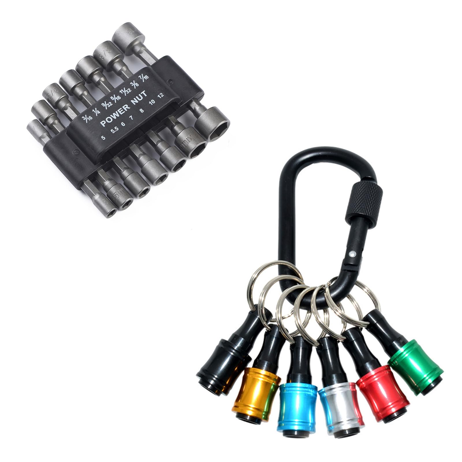 Buxuaaaa Bits Holders 1 / 4Inch Hexagon Shank Screwdriver Bits Holder For Driver Drill Keychains Extension Screwdriver Holder