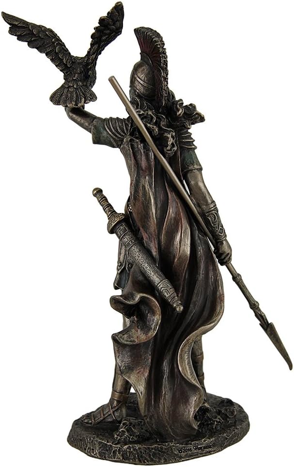 Athena - Greek Goddess of Wisdom and War with Owl Statue