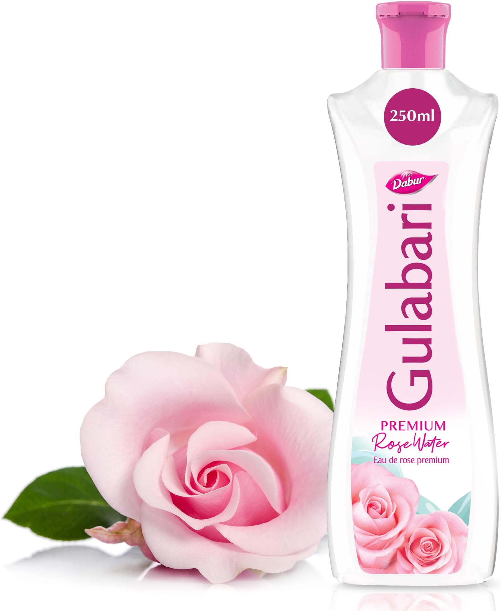 Dabur Gulabari Rose Water - Rose Water for All Skin Types - Rosewater Mist Toner - Hydrating Toner - Rose Water Face Spray - Alcohol Free Toner for Face - Cleanses, Hydrates, and Moisturizes - 250ml