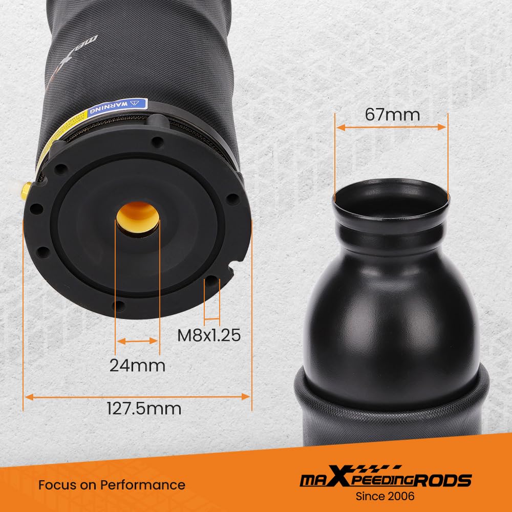 maXpeedingrods 2Pcs Luftfeder Federbalg Vorne Links + Rechts für Audi