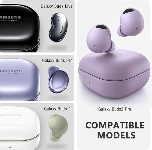 Miniatura 9 de Galafoki Con bloqueo anticaídaFunda para Samsung Galaxy Buds FE Case2023Galaxy Buds 2 Pro 2022Buds Pro Case 2021Buds 2 Case 2021 Buds Live Case 2020