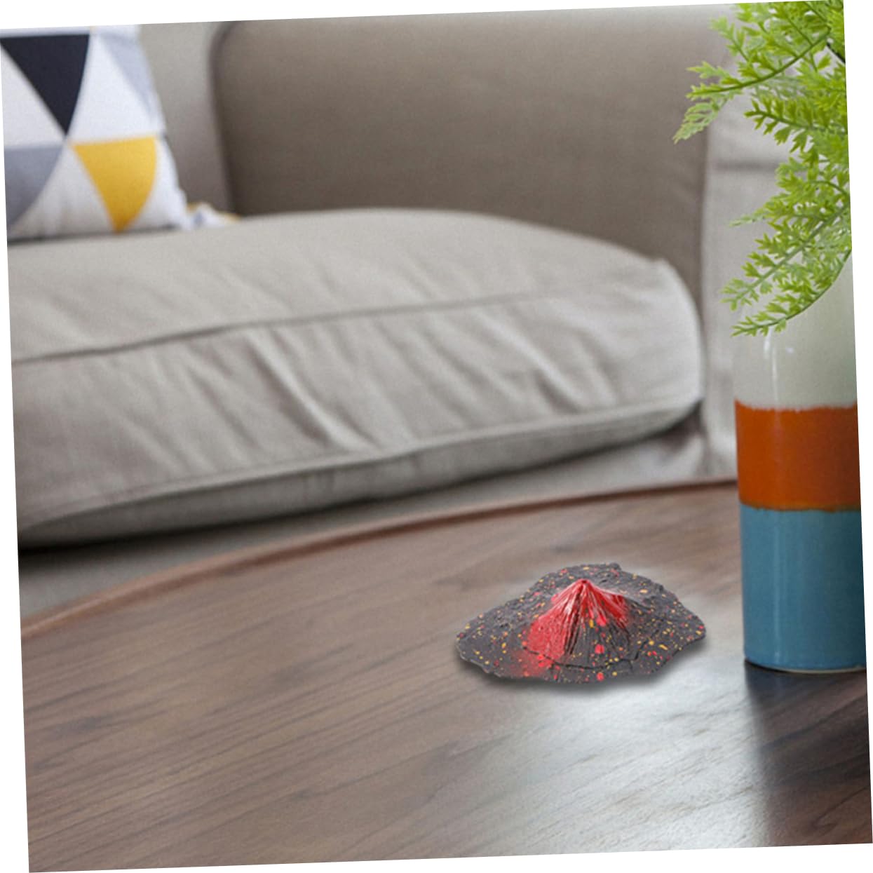 Zerodeko DIY Volcano Model 6pcs Plastic Volcano Adornment Volcanic Statue Adornments Collection