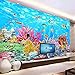 Fototapete 3D Welt Unterwasser Korallen Wohnzimmer Schlafzimmer Badezimmer Aufkleber Wasserdichte selbstklebende Au Wanddekoration fototapete 3d Tapete effekt Vlies wandbild Schlafzimmer-300cm×210cm