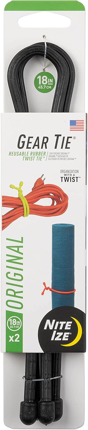 Nite IZE Original Gear Tie 2 Pack Made in The USA
