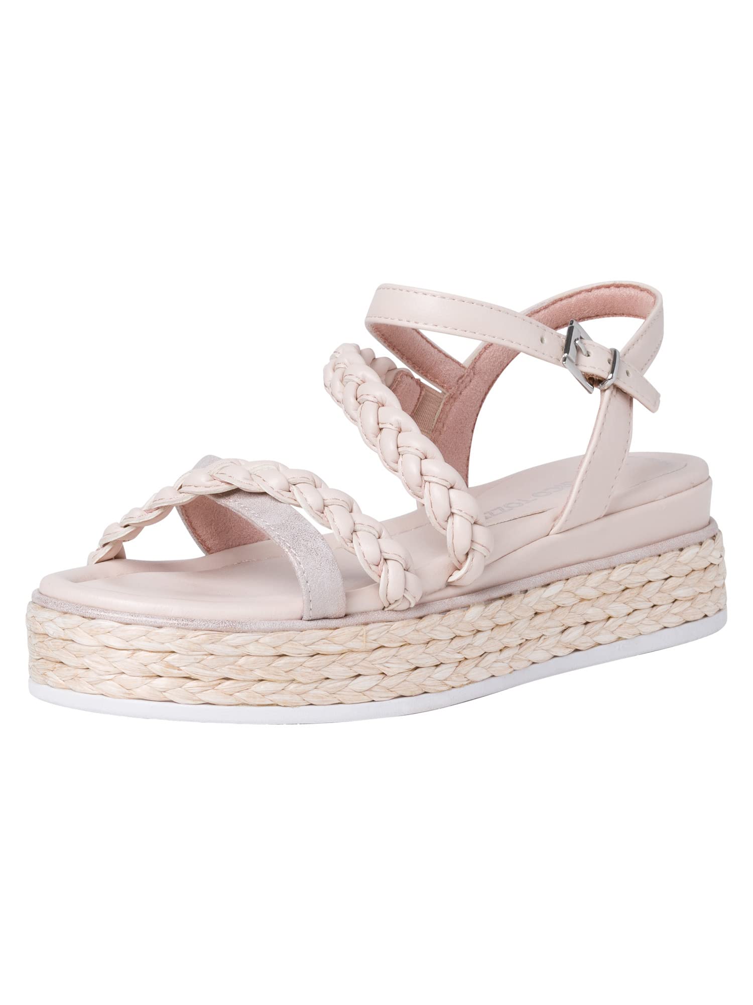 Marco Tozzi Damen 2-2-28745-28 Sandalette, Wedge Sandal, POWDER COMB,