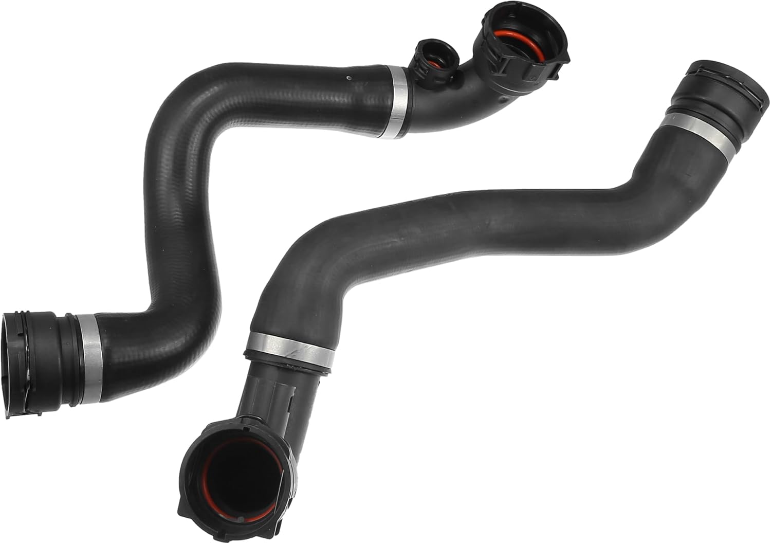 X AUTOHAUX 1 Set Upper and Lower Radiator Coolant Water Hose for BMW X5 2001-2006 3.0i 3.0L L6 - Gas No.11537508688/11537500733