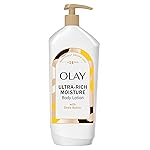 Olay Body Lotion for Women, Ultra Rich Moisture, 24hr Moisturizing & Deep Hydration, Absorbs Instantly, Penetrating Vitamin B3 Complex, For All Skin Types, Shea Butter Scent, 18 fl oz