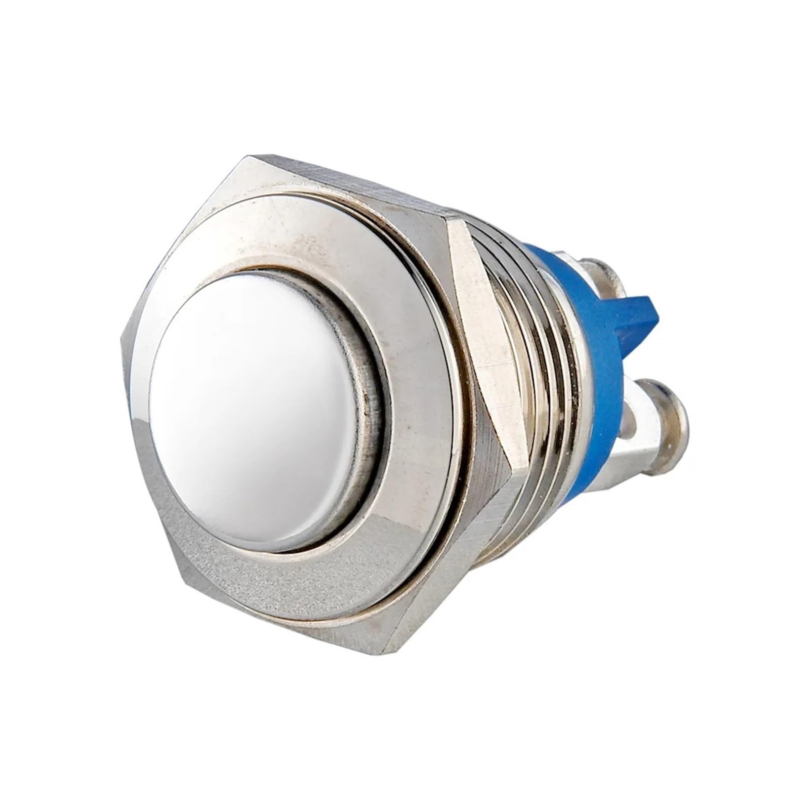 Interruptor pulsador de metal impermeable IP65 con contacto momentáneo normalmente cerrado