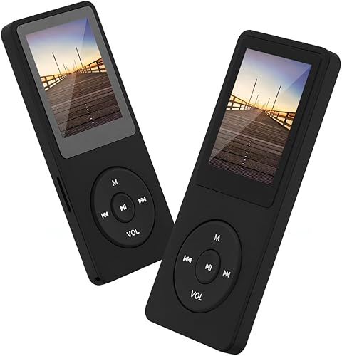 El reproductor de MP3 es un reproductor de música portátil con una tarjeta micro sd de 32 GB, pantalla de 1.8 pulgadas, con altavoz, radio FM,