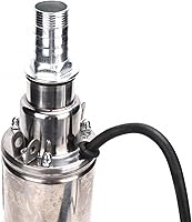 Vista 5 de Bomba de agua de diafragma autocebante DC 12V-0.8 Cubo-114.8 ft Bomba de tornillo de alta elevación de acero inoxidable y fundido sumergible DC 12V