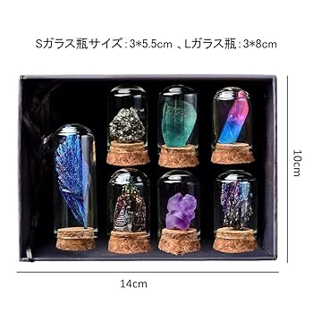 Amazon | HIGHAWK 岩石標本 天然石 ガラスカバー 鉱石 防塵 置物