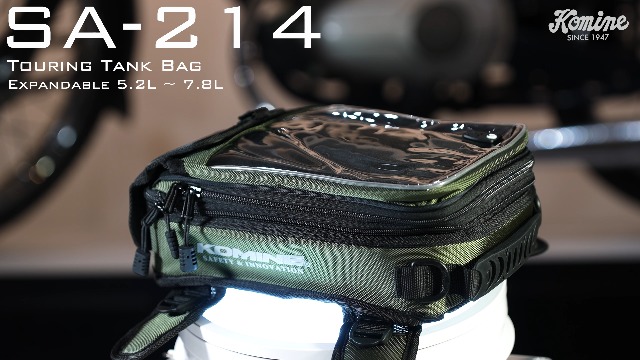 Amazon | コミネ(KOMINE) バイク用 ツーリングタンクバッグ 5.2~7.8L