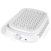 TARSHYRY Rechargeable Nail Dust Collector, Cordless Vacuum Fan Rechargeable Dust Collector, Turbo Dust Collector Nail Tech for Acrylic Nail Polishing, Low Noise