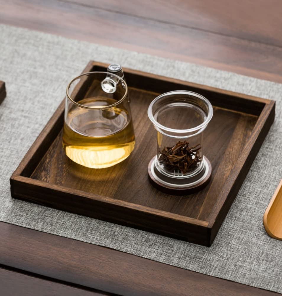 ELABORATE CHOICE Japanese Mug Teacup with Infuser and Wooden Handle,Filtered Tea Separation Cup, Infusion Mugs with Inner Filter for Home and Office A09