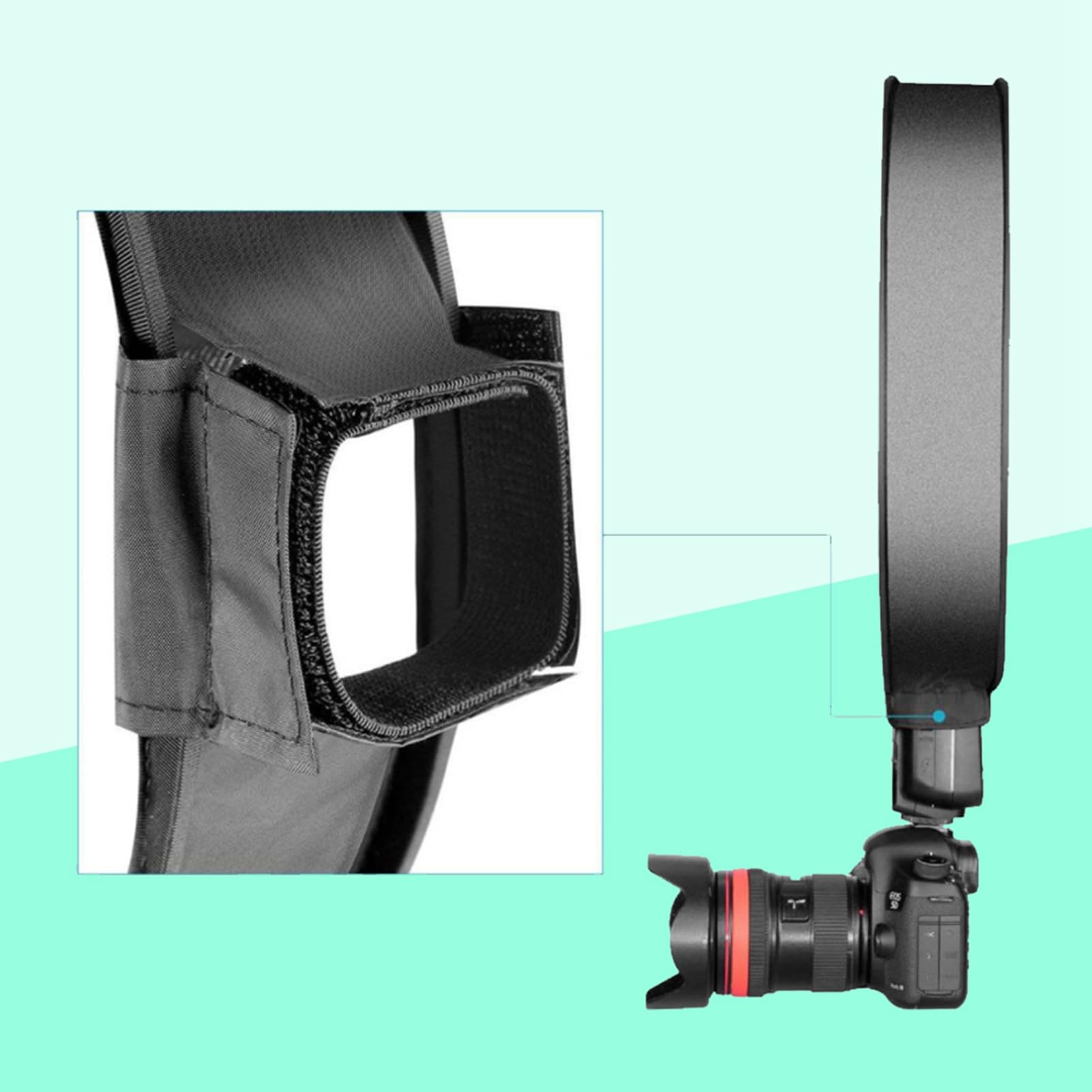 Diffusore Softbox Speedlite Pieghevole Portatile da 40 Cm di Forma Rotonda con Custodia per Accessori Fotografici con Luce Flash per Fotocamera