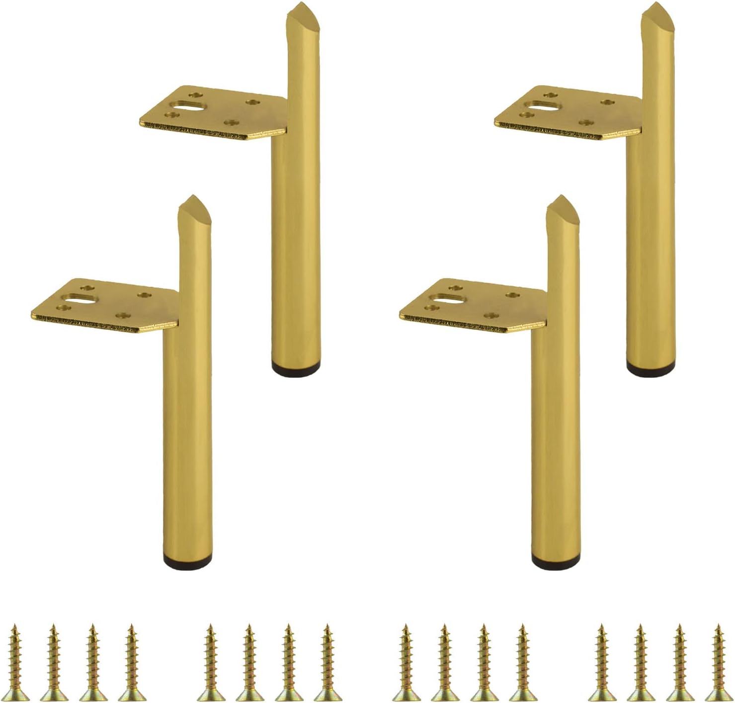 Buy CUKE2BEET 4 Pack Metal Modern Furniture Legs, Heavy Duty Furniture