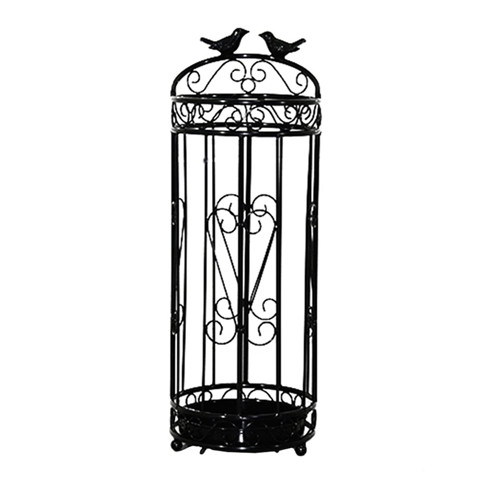 Outdoor storage shelf parapluies organizer noir avec bac amovible