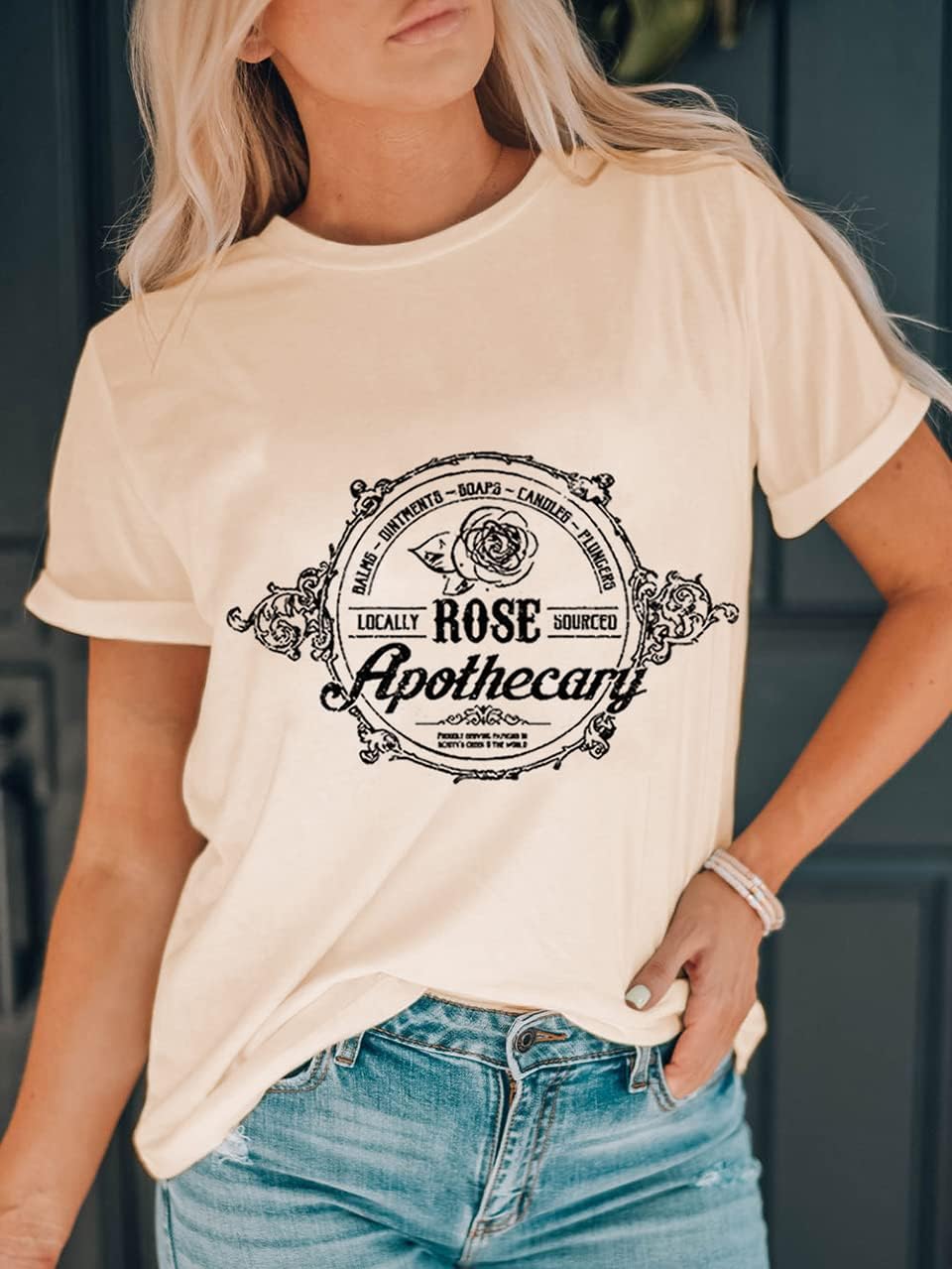 Women Vintage T Shirt Funny Tees Shirt Short Sleeve Tops Cute Graphic Tees - Image 3