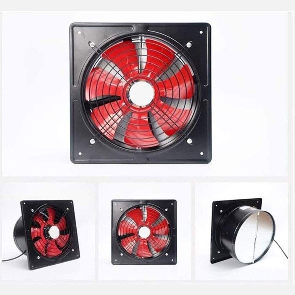 Extractor de Aire Industrial Pared Ventilador de extractores industriales 250 mm 2100m3/h, ventilación de Escape axial de Metal de Servicio Pesado de bajo Ruido
