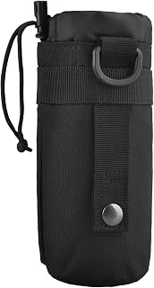 TRIWONDER Tactical MOLLE Water Bottle Pouch H2O Hydration Carrier, Military Bottle Holder Molle Drink Holder Travel Water Bottle Bag for Backpack Camping Outdoor