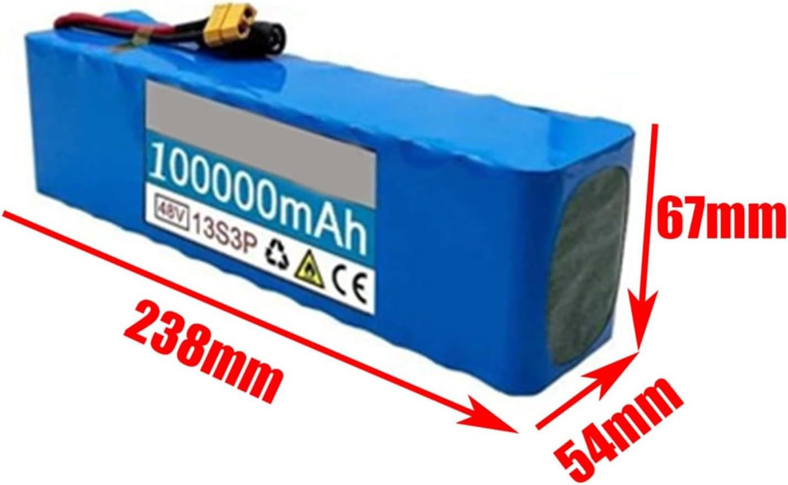 Batteria Per Scooter Elettrico E-Bike Batteria 48V 100Ah Bicicletta Elettrica Batteria Elettrico Bicicletta Scooter Con Caricabatterie 48V 100Ah,T