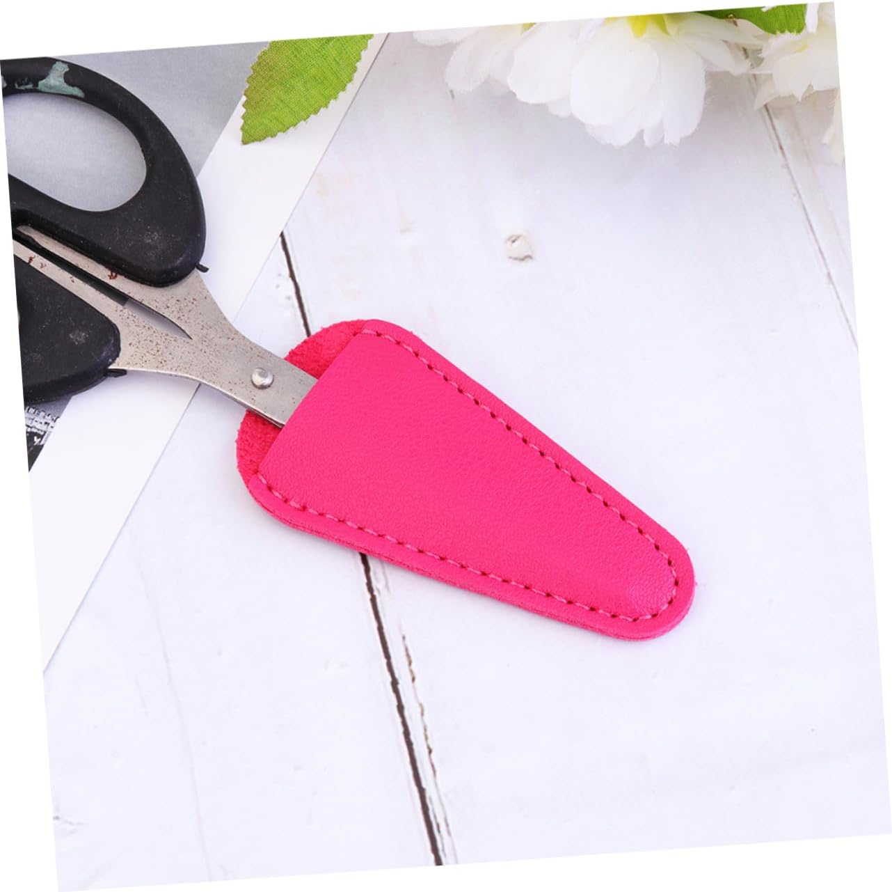 6pcs Nail Cuticle Scissors Protective Sleeve Pu Scissors Cover Beauty Tool Sheath