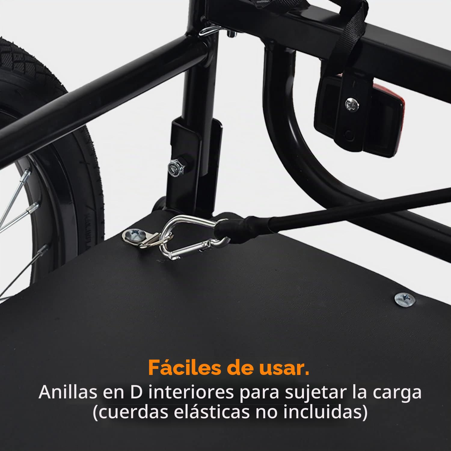 Tiggo City Porter - Remolque plegable para bicicleta y carretilla de transporte 2 en 1 es un transportador multifuncional
