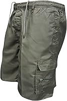 Vista 1 de Pantalones cortos de carga para hombre, 34, pantalones cortos deportivos con bolsillo, casuales, holgados, para correr, tácticos, para hombre