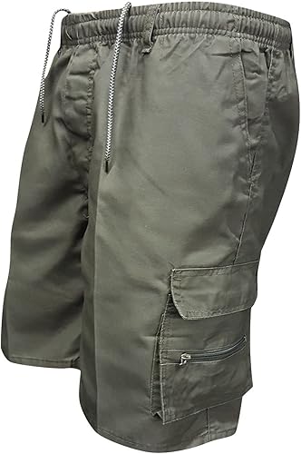 Pantalones cortos de carga para hombre, 34, pantalones cortos deportivos con bolsillo, casuales, holgados, para correr, tácticos, para hombre