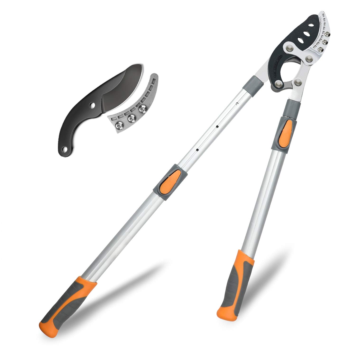 AIRAJ 26 Inch Extendable Anvil Loppers Heavy Duty with Compound Action, Tree Trimmer with 2 Inch Cutting Capacity, Chops Thick Branches Ease,Heavy Duty Tree Pruner