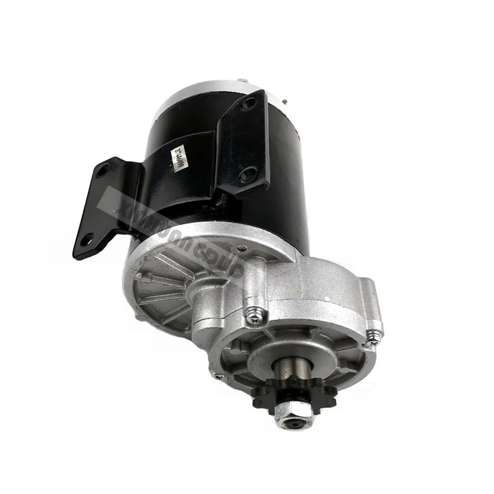 Motor eléctrico con engranajes cepillados MY1020Z de 600 W, 36 V y 48 V con base inferior, reductor de engranajes de 10 dientes y voltios de CC.(48V 600W)