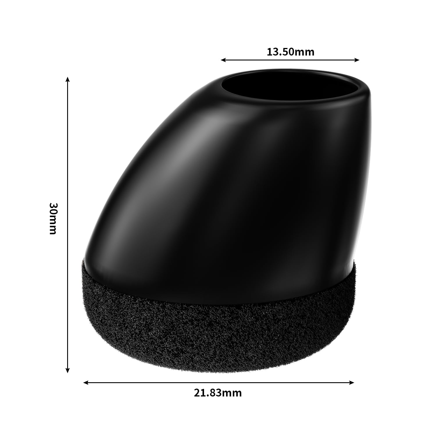 RCHYFEED Protection Pied de Chaise, 24 Pièces Protecteurs de Sol en Silicone Noir avec Feutre enveloppé, Reduire Le Bruit éviter Les Rayures, Ronde14-20mm